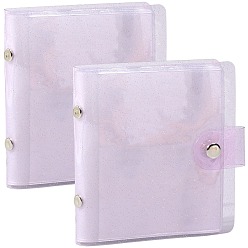 Платина 2мини-книжка-держатель для фотокарт из ПВХ, прямоугольные, платина, 111x102x13.5 мм