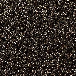 (RR457) Metallic Dark Bronze MIYUKI Round Rocailles Beads, Japanese Seed Beads, 15/0, (RR457) Metallic Dark Bronze, 15/0, 1.5mm, Hole: 0.7mm, about 5555pcs/bottle, 10g/bottle