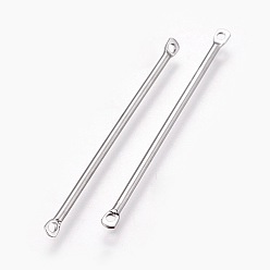 Платина Экологически чистые латунные стержневые звенья, платина, 35x1 мм, отверстие : 1 мм