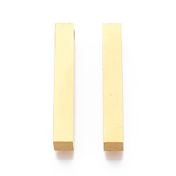 Golden 201 Stainless Steel Pendants, Cuboid, Golden, 34.5x5x5mm, Hole: 2.5mm