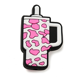 Бледно-Розовый Чашка пищевого качества экологически чистые силиконовые фокусные бусины, изготовление ожерелий diy, розовый жемчуг, 35x22x9 мм, отверстие : 2 мм