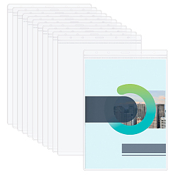 Clear Transparent PVC Name Card Holders, Rectangle,, Clear, 335x225x0.5mm, Hole: 5mm and 22x7mm