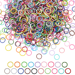 (52) Непрозрачная лаванда 380 шт. 19 цвета краска для выпечки утюг открытые соединительные кольца, разноцветные, 12x1 мм, внутренний диаметр: 10 мм, 20 шт
