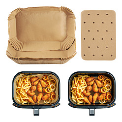 Белый Навахо 150шт. 2 стили прямоугольные листы маслостойкой пергаментной бумаги, для кухонных принадлежностей для выпечки, навахо белый, 205~270x135~195x0.05~48 мм