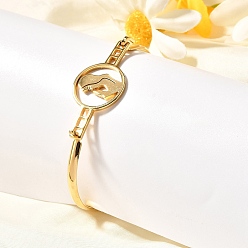 Virgin 201 плоские круглые браслеты из нержавеющей стали для женщин, реальный 18 k позолоченный, девственница, 1/8 дюйм (0.4 см), внутренний диаметр: 2 дюйм (5.1 см) x 2-5/8 дюйм (6.6 см)