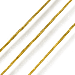 Dark Goldenrod 50 Yards Nylon Chinese Knot Cord, Nylon Jewelry Cord for Jewelry Making, Dark Goldenrod, 0.8mm
