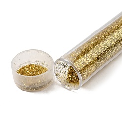 Темно-Золотистый Пластиковые блестящие порошковые наполнители, уф-наполнитель смолы, эпоксидная смола пломбировочный материал, для изготовления поделки из смолы, темные золотарник, 75.5x12 мм