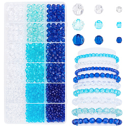 (52) Непрозрачная лаванда 1590 шт прозрачные акриловые бусины, разнообразные, граненые, разноцветные, 4~8 мм