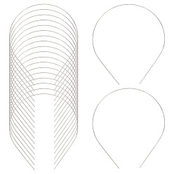 Платина Железные ободки, аксессуары для волос, платина, 120~125 мм