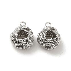 Платина Стойки обшивки латунь кулон, долговечный, без свинца и без кадмия, узел, платина, 14.5x11.5x8 мм, отверстие : 1.8 мм