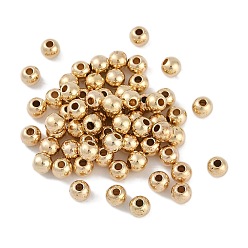 Золотой Пластиковые круглые бусины ccb, золотые, 5x4 мм, отверстие : 1.6 мм
