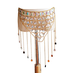 Золотой Прозрачный акрил ab и сплав кисточка сексуальная юбка ювелирные изделия ночной магазин плечевые цепи для тела для женщин, золотые, 810 мм