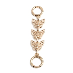 Light Gold Butterfly Metal Bag Extension Chains, Bag Chain Supplies, Light Gold, 13.5cm