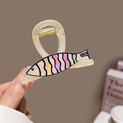 Разноцветный Пластиковые зажимы когтя волос, аксессуары для волос для женщин и девочек, красочный, 80 мм