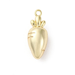 Золотой Латунные подвески, без кадмия, без никеля и без свинца, морковные чары, золотые, 19x7.5x7.5 мм, отверстие : 1.5 мм