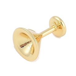 Настоящее золото 18K Латунные микро-паве прозрачные кубические цирконии европейские подвески-шармы, привязка поручительств, за половину пробурено бисера, свинца и кадмия, бесплатныйтрофей, реальный 18 k позолоченный, 10.5x9x7.5 мм, отверстие : 3 мм, штифты : 1 мм