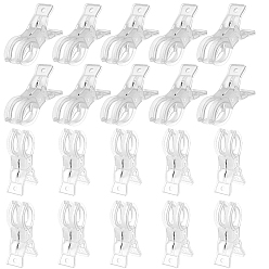 Clear 20Pcs ABS Plastic Clothes Drying Clip, Clear, 92x26x48mm
