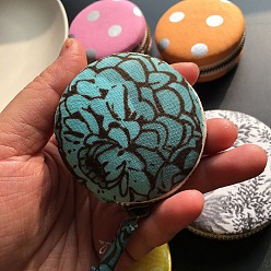 Темно-серый Наборы кошельков для монет из макарон своими руками, включая алюминиевую пуговицу для пакета макарон, молния, ткань, игла и нить, темно-серый, готовое изделие: 6.2 см