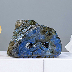 Лабрадорита Украшения для выставки скульптур из натурального лабрадорита, для домашнего офисного стола, еж, 48~55x38~45 мм