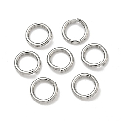 Нержавеющая Сталь Цвет Устойчивы к потускнению 304 открытые соединительные кольца из нержавеющей стали, пропил пилой закругленный, цвет нержавеющей стали, 10x1.5 мм, 15 датчик, внутренний диаметр: 7 мм, отверстие : 7 мм