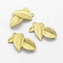 Без Покрытия Соединители латунные звенья, без свинца, без кадмии и без никеля, лист, сырой (без покрытия), 20x14x3 мм, отверстие : 1 мм