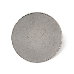 Нержавеющая Сталь Цвет Оправы для брошей-кабошонов, 304 нержавеющая сталь плоская круглая, ювелирные аксессуары своими руками, цвет нержавеющей стали, 20x5.5 мм