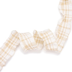 Персиковый Слойка 20 лента из полиэстера с оборками в ярдах, плиссированная тартановая лента на свадьбу, подарок, оформление партии, розовые, 1-1/2 дюйм (38 мм), около 20.00 ярдов (18.29 м) / рулон