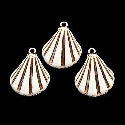 Shell Shape Подвески из непрозрачного акрила, окрашенные распылением, имитация оболочки, подвески в форме ракушек, 37.5x29x7 мм, отверстие : 2.5 мм, Около 295 шт / 500 г