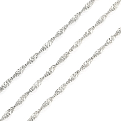 Платина Железная цепочка из Сингапура, платина, 1.6 мм, 50 двор / рулон
