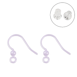 Сливовый Гипоаллергенная биокерамика, циркониевые керамические крючки для сережек, не выцветает и не содержит никеля, слива, 16x1 мм, отверстие : 2 мм