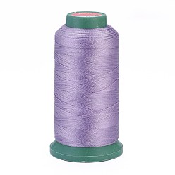 Lilac Polyester Sewing Threads, Temperature Heat Resistant Threads, DIY Leather Sewing Craft, Bookbinding, Shoe Repairing, Lilac, 0.3mm, 1800m/roll