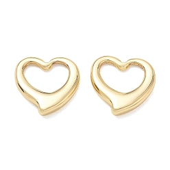 Golden 304 Stainless Steel Linking Rings, Heart, Long-Lasting Plated, Golden, 17x17x3.5mm, Inner Diameter: 7x11mm