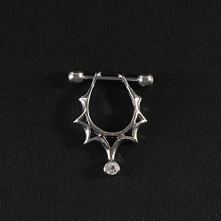 Солнце 316l хирургические кольца для сосков из нержавеющей стали, цвет нержавеющей стали, солнце, Длина стержня: 16мм, штифты : 1.6 мм