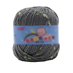 Серый Полиэфирная пряжа, твидовая пряжа, для свитера-шапки, для вязания крючком принадлежности, серые, 2 мм, около 85.30 ярдов (78 м) / моток