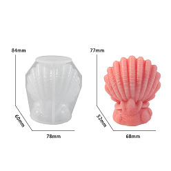 Shell Shape Морской организм, силиконовые формы для свечей своими руками, для изготовления свечей, формы раковины, 78x60x84 мм