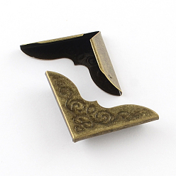 Античная Бронза Книга скрапбукинга альбомы папки железный ящик сумки Защитные уголки, античная бронза, 30x30x7 мм