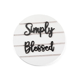 Плоский Круглый Украшения из дерева, украшения для дома, плоско-круглые, 130 мм