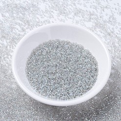 (DB1251) Transparent Gray Mist AB MIYUKI Delica Beads, Cylinder, Japanese Seed Beads, 11/0, (DB1251) Transparent Gray Mist AB, 1.3x1.6mm, Hole: 0.8mm, about 10000pcs/bag, 50g/bag