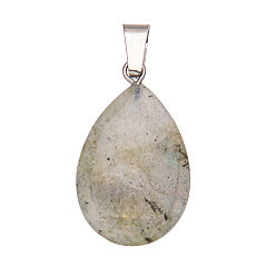 Лабрадорита Природные подвески лабрадорита, сплав привязывается к поручням, слеза, 20 мм