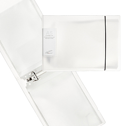 Прозрачный 5 ПВХ-папка с отрывными листами, фотоальбом с 50 карманами, прозрачными защитными чехлами, для фото, картина, карточное хранилище, прозрачные, 185x265x45 мм, внутренний диаметр: 265x185 мм