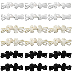 (52) Непрозрачная лаванда 30 шт. 3 цветов, наборы пуговиц-узлов ручной работы в виде китайской лягушки, атласные пуговицы, со смолевыми бусинами, разноцветные, 65x23x7 мм, 10 шт / цвет