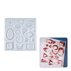 Квадрат Силиконовые формы для подвесок пищевого класса своими руками, формы для литья смолы, квадратный, 127x127x8 мм