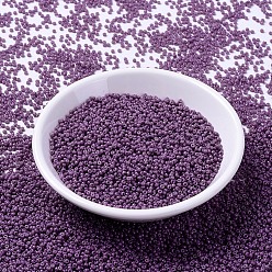 (rr 4489) duracoat gefärbte undurchsichtige dunkle Orchidee Miyuki runde Rocailles Perlen, japanische Rocailles, (rr 4489) duracoat gefärbte undurchsichtige dunkle Orchidee, 11/0, 2x1.3 mm, Bohrung: 0.8 mm, ca. 1100 Stk. / Flasche, 10 g / Flasche