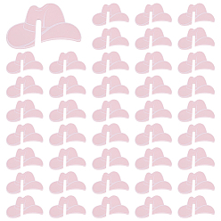 Pink 50Pcs Acrylic Wine Glass Charms, Drink Marker, Western Cowboy Hat Shape, Pink, 37x57x2.5mm