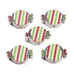 Candy Деревянные бусины, конфеты, красочный, конфеты, 13x19.5x6 мм, отверстие : 2 мм