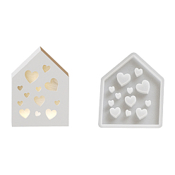 Сердце Силиконовые формы, изготовление украшений, формы для литья смолы, для уф-смолы, изготовление ювелирных изделий из эпоксидной смолы, сердце, 121x91x7 мм