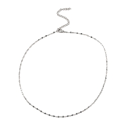 Нержавеющая Сталь Цвет Не тускнеет 10шт 304 комплект из нержавеющей стали с цепочкой, цвет нержавеющей стали, 16.26~16.61 дюйм (41.3~42.2 см)