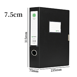 Черный Пвх а4 хранение архивы ящики, пластиковые ящики для файлов, прямоугольные, чёрные, 315x235x75 мм