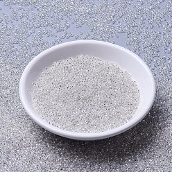 (RR1) Silverlined Crystal MIYUKI Round Rocailles Beads, Japanese Seed Beads, 11/0, (RR1) Silverlined Crystal, 11/0, 2x1.3mm, Hole: 0.8mm, about 5500pcs/50g