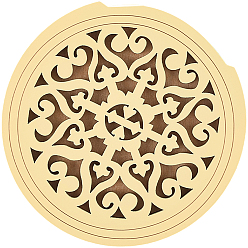 Светло-желтый Деревянная крышка звукового отверстия гитары, буферы обратной связи, плоско-круглые, светло-желтый, 105x18 мм